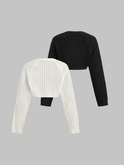 Sweetra Casual Versatile Minimalist Solid Color Vest Cardigan Fall Winter Cloth For Women