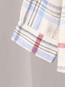 2pcs/Set Kids Boy Casual Color Block Pocket Collar Cardigan & Loose Printed Elastic Waist Pants, Suitable For Commuting, School, Leisure, Vacation, Sport, Spring, Summer, Autumn, Winter - Multicolor - View 10