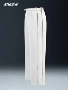 Tween Girls Outdoor Sports Comfortable Breathable Fashion Cycling Tennis Gym Hiking Camping Hiking Exercise Pants With Side Stripes - White - View 6