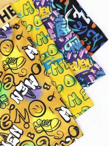 4pcs/Pack Men Fashionable Printed Boxer Briefs Sets - Multicolor - View 7