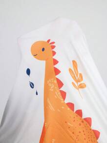 SHEIN 卡通恐龙短袖大码睡衣套装 - 彩色 - 查看 7