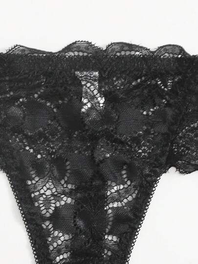 Esselle Bloemen Kanten Super Push Up BH Slipje Lingerie Set view 5