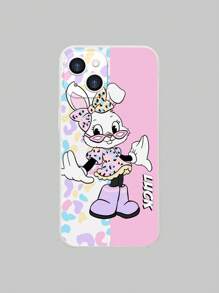 ROMWE Kawaii Ốp lưng điện thoại thường in hình thỏ dễ thương, tương thích với Apple - Nhiều màu - Xem 1