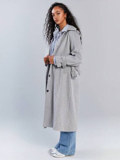 Athîral Chaqueta casual de corte regular de unicolor para mujer, de moda para uso diario