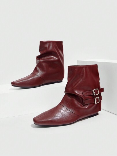 Cuccoo CUCCOO GRLICON Women's Ankle Boots And Short Boots, Y2K Style, Punk Style, Biker Style, Cool Girl Style, Suitable For Halloween, Christmas, Party