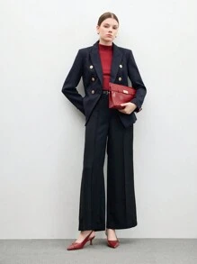 CUCCOO BIZCHIC Party Banquet Sexy Red Pointed Silver Buckle Single Strap Stilettos Valentine's Day - Burgundy - View 10