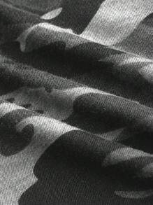 ROMWE Grunge Punk Y2K Camo Crop Top And Mini Skirt 2Pcs Set, Sexy - Multicolor - View 7