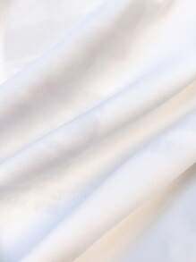 SHEIN 青少年男孩休闲运动舒适简约百搭可爱柔软 T 恤，带有肖像和字母设计，适合上学、旅行、运动、秋冬季 - 白色 - 查看 7