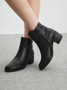 CUCCOO BIZCHIC Women's Fashionable Commuter Casual Comfortable Versatile Ankle Boots Spring Shoes Spring Break Easter For Christmas