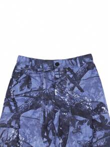 PAVTROS Pantalon cargo vintage ample à poches multiples, style streetwear, pantalon camouflage