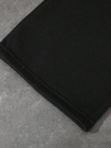 Manfinity EMRG 大码男士休闲运动裤，简约时尚，适合日常穿着 - 黑色 - 查看 4