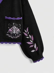 ROMWE Hippie 大码神秘月亮和星星开衫 - 彩色 - 查看 4