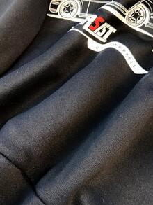 SHEIN 1pc Teen Boys' Casual Versatile Comfortable Warm Graphic Print Thermal Lined Sweatshirt, High Cost Performance - Black - View 6