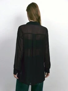 Maija 1 chiếc áo cánh màu xám sequin thời trang dành cho nữ - Xám - Xem 3