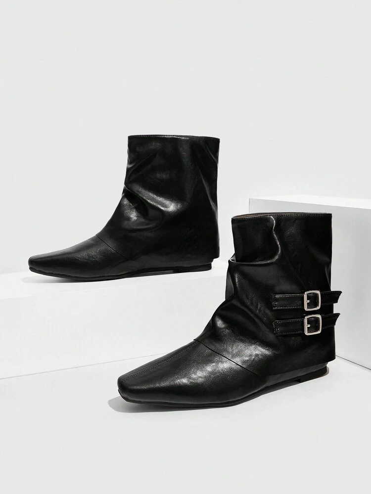 CUCCOO GRLICON Women's Y2K Punk Style Ankle Boots, Suitable For Halloween, Christmas, Party Outfits