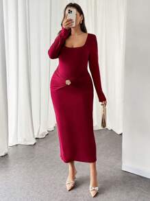SHEIN Privé Vestidos de mujer de talla grande para el Día de San Valentín, vacaciones, cumpleaños, eventos elegantes, negocios casuales, bodas como invitada