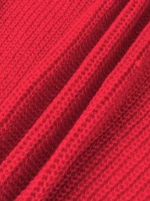 Calvaya Plus Size Cardigan With Pockets, Long Sleeve Casual Tops For Daily Wear For New Year Clothes - Red - View 3