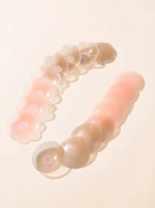 8 对女士硅胶防乳头露胸花瓣 - 彩色 - 查看 3