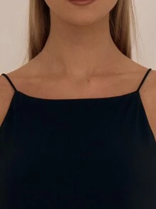 MUSERA Slinky Solid Cami Top Casual Summer