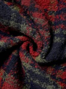 SHEIN Clasi 大码女式优雅圣诞格子铅笔裙 - 彩色 - 查看 5