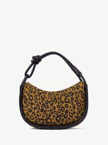 BizChic 1pc Women Leopard Print Casual Shoulder Bag - Multicolor - View 3