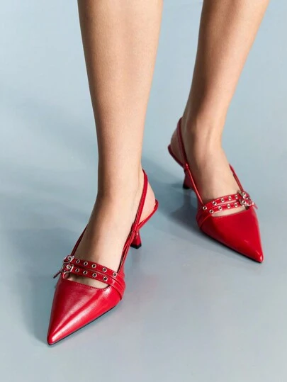 CUCCOO GRLICON 女士 Y2K 朋克风格高跟鞋，适合摩托车、酷女孩、万圣节、圣诞节、派对装扮