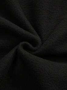 EMERY ROSE Áo nỉ dài tay cổ tròn họa tiết da báo in hình trái tim đơn giản tối giản dành cho nữ, mùa thu/đông - màu đen - Xem 2