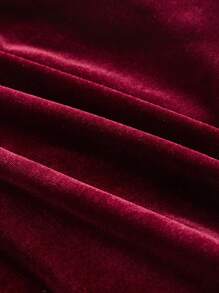 SHEIN MOD Vestido de mujer color vino tinto, vestido para el Día de San Valentín, atuendo de vacaciones para mujer, vestidos elegantes para mujer, vestidos de cumpleaños para mujer, vestido de invitada de boda para mujer, vestido de noche para mujer - Burdeos - Ver 4