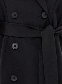 MUSERA Pleated Blazer Dress Elegant Spring Summer Vacation Party Old Money Brunch - Black - View 4