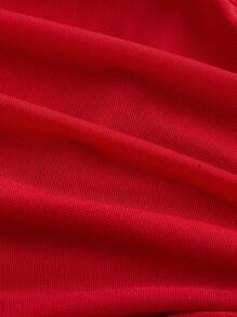 SHEIN MOD Robe élégante à volants rouges pour femmes, tenues d'été pour femmes, tenues de vacances pour femmes, tenues de Nouvel An pour femmes, robe de soirée, robes rouges élégantes et classiques, robe dos nu, robe d'anniversaire sexy, Saint-Valentin, tenues de croisière pour femmes - Rouge - Voir 4