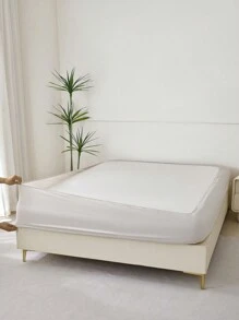 1 Stück Polyester weich & atmungsaktiv Fixleintuch, locker oben & straff unten, geeignet für alle Jahreszeiten, Anwendung für Schlafzimmer, Wohndekoration - Grau - Übersicht 9