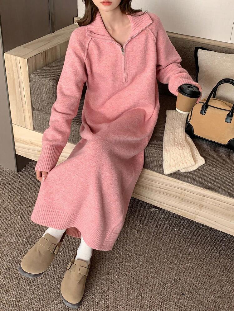Women High Neck Loose Casual Long Sweater Dress,Fall Women Clothes