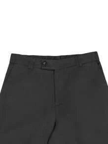Manfinity Mode Men Slant Pocket Suit Pants Without Belt