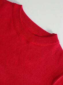 Girls' Christmas Tree Print Crew Neck Long Sleeve Casual Sweatshirt For Autumn/Winter