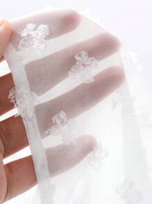 DAZY 夏季新款透明网眼细肩带吊带背心，女式娃娃装上衣，返校服装