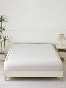 1 Stück Polyester weich & atmungsaktiv Fixleintuch, locker oben & straff unten, geeignet für alle Jahreszeiten, Anwendung für Schlafzimmer, Wohndekoration - Grau - Übersicht 11