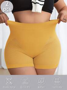 Bộ 2 quần lót khoét rỗng không đường may cỡ lớn cho ngày lễ tình nhân dành cho nữ - Nhiều màu - Xem 5