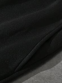 Manfinity EMRG 大码男士休闲运动裤，简约时尚，适合日常穿着 - 黑色 - 查看 3