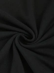 SHEIN Unity 女士休闲纯色不对称领修身长袖 T 恤，秋季 - 彩色 - 查看 3