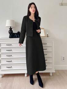 DAZY 2pcs Women Elegant Autumn New Arrival Set Two-Piece Outfits