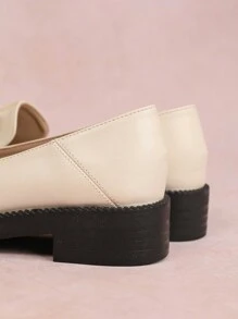 CUCCOO CURVES Oxfords de plataforma de ancho extra con suela gruesa, punta puntiaguda, boca profunda, cordones y estilo inglés para mujer, adecuados para todas las estaciones, talla grande