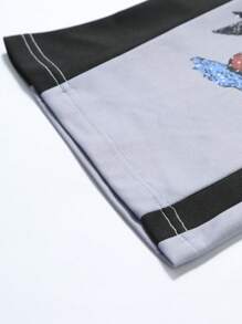 Manfinity EMRG Men's Zip-Up Hoodie And Pants Set, Figure Print, Minimalist Design