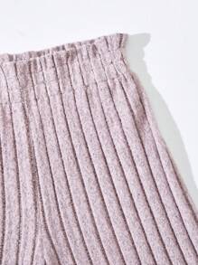 2 sztuki Tween Girl Proste czarne i oliwkowozielone miękkie wygodne spodnie