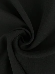 SHEIN Frenchy Große Größen Lässiges einfarbiges V-Ausschnitt Loose Fit Langarm Pullover Hemd