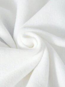 SHEIN 2 件套青少年男孩卡通狗印花连帽衫和迷彩休闲裤套装 - 白色 - 查看 4