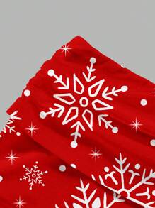 Carolina Leite Artist Merry Christmas Snowflake Pattern, Sexy Lace Ruffle Camisole Top And Shorts Two-Piece Sets For Women, Winter, Holiday, New Year, Festival
