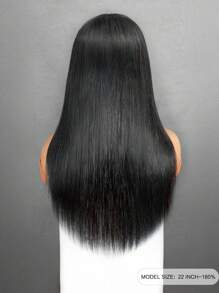 ALL READY WIG Wear & Go 9*6 Glueless Straight Transparent Lace Human Hair Wigs Lace Closure Natural Black Color Wig Pre Plucked Hairline Bleaching Knots 180% Density 8-30 Inch For Women