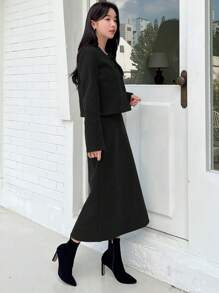 DAZY 2pcs Women Elegant Autumn New Arrival Set Two-Piece Outfits