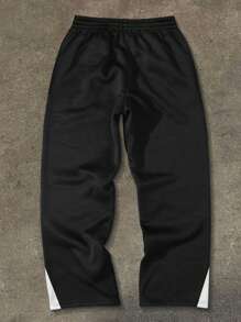 Manfinity LEGND Plus Size Men's Casual Sweatpants, Minimalist And Fashionable For Daily Wear