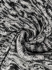 SHEIN Clasi Women Round Neck Long Sleeve Simple Knit Sweater Dress, Casual Everyday Wear Fall Cloth For Women - Multicolor - View 3